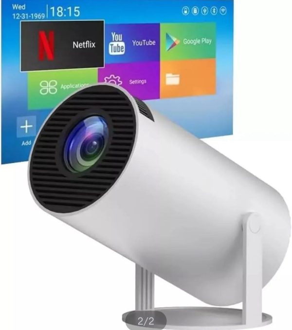 HY300 Freestyle Android 11.0 Led Smart 180 Degree Projector 4k support