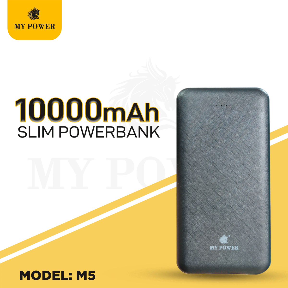 My Power, 10000 mAh Powerbank M5, Ultra Thin polymer Powerbank
