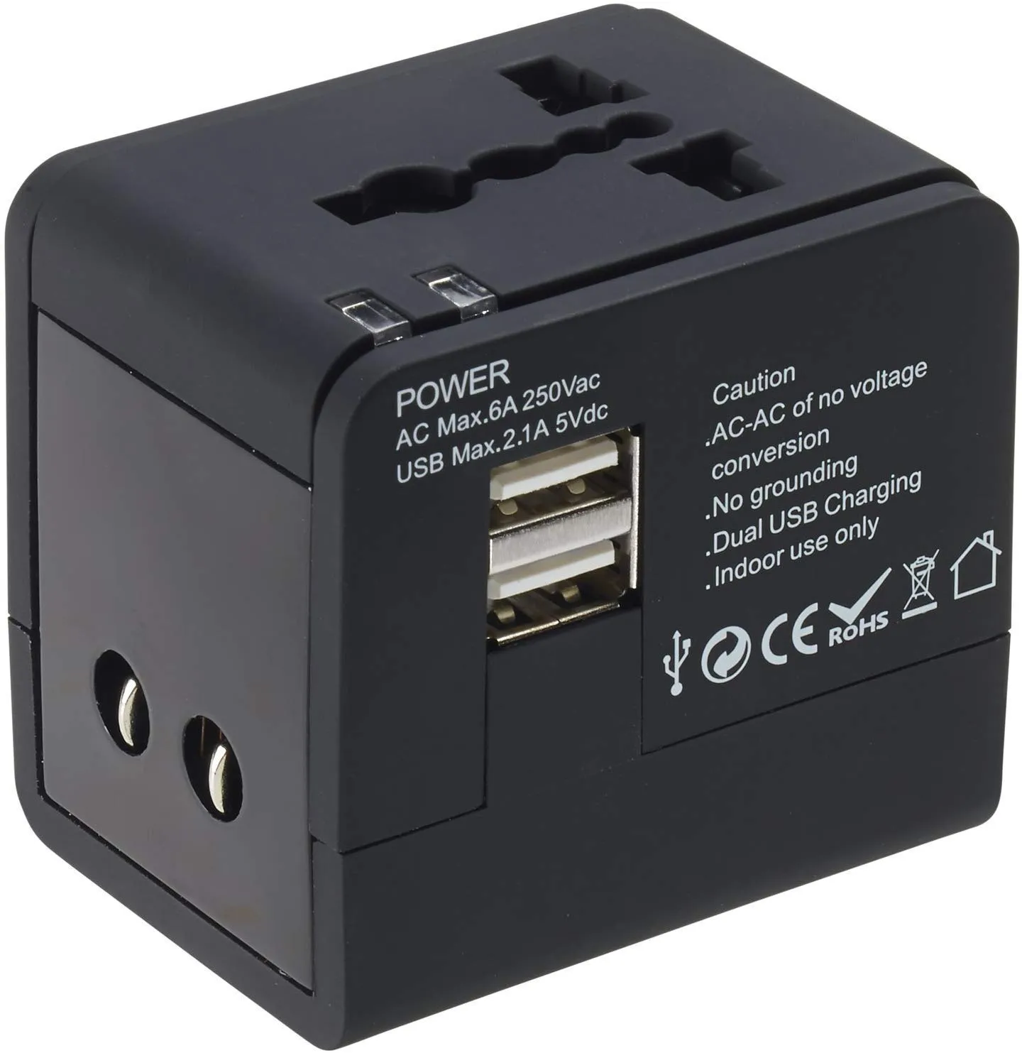 Super Quality Universal Travel Adapter with Dual USB Ports