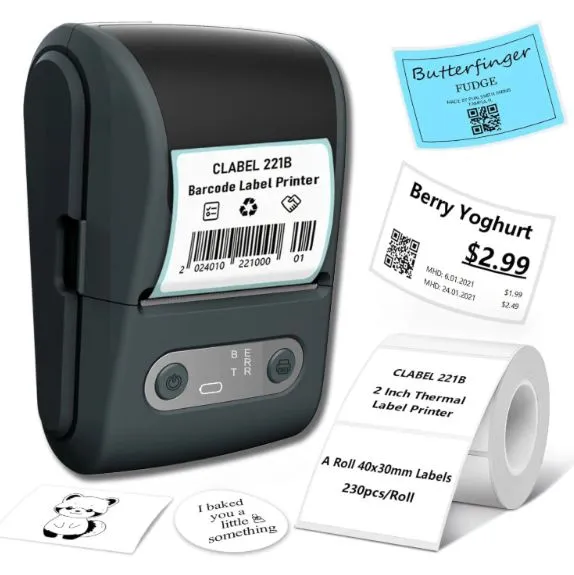 Mini Potable Pocket Wireless Smart Inkless Pos Thermal Printer 58mm Thermal Label Paper Printer