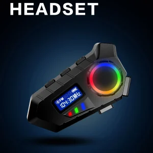 Y30 Motorcycle Bluetooth 5.4 Helmet Headset with LCD Display