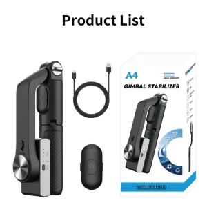 A6 Single Axis Compact Flexible Gimbal Stabilizer with Sport Inception Telescopic Rod