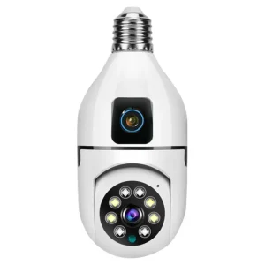 V380 Pro Dual Lens E27 Bulb Wi-Fi Camera
