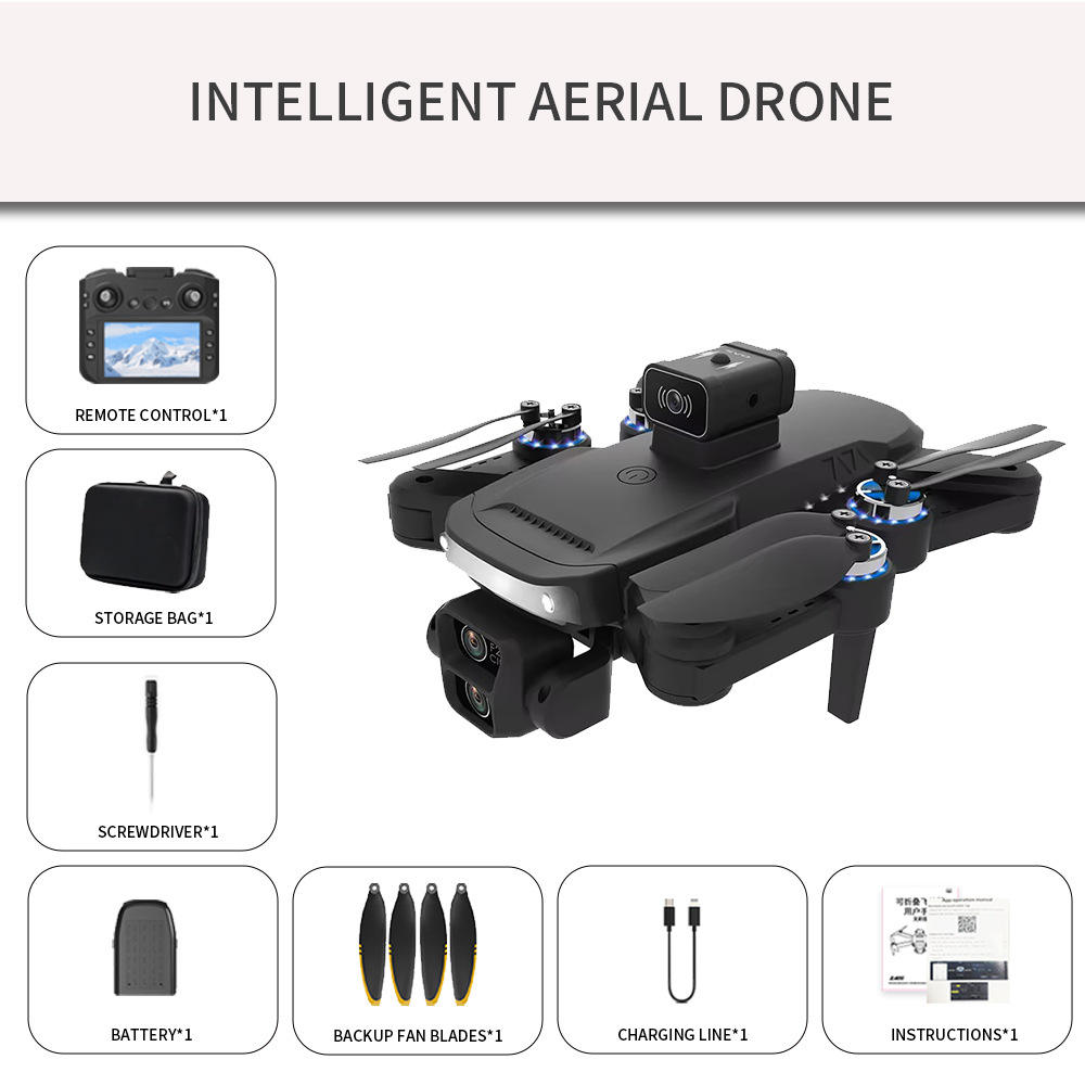 K2 Max Optical 4k Hd Dual Camera Brushless Drone Camera