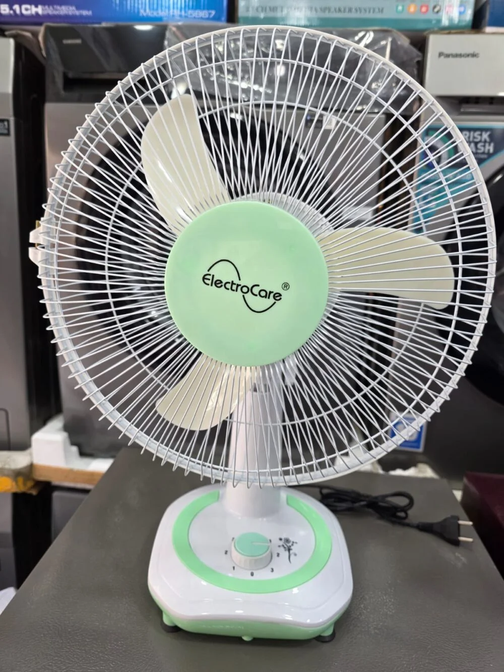 Electrocare 12 Inch Table Fan Movable High Speed Copper Motor EC-1262