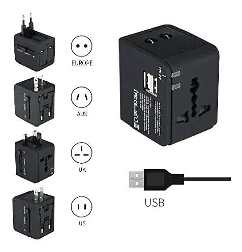 Super Quality Universal Travel Adapter with Dual USB Ports