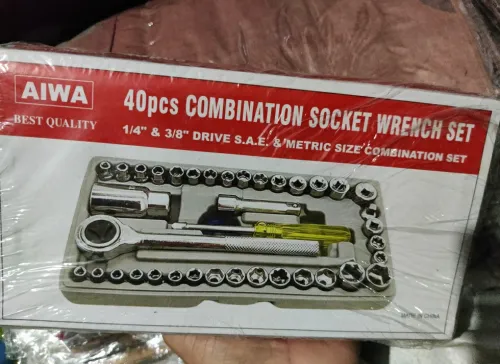 40 in 1 Pcs Wrench Tool Kit & Screwdriver & Socket Set