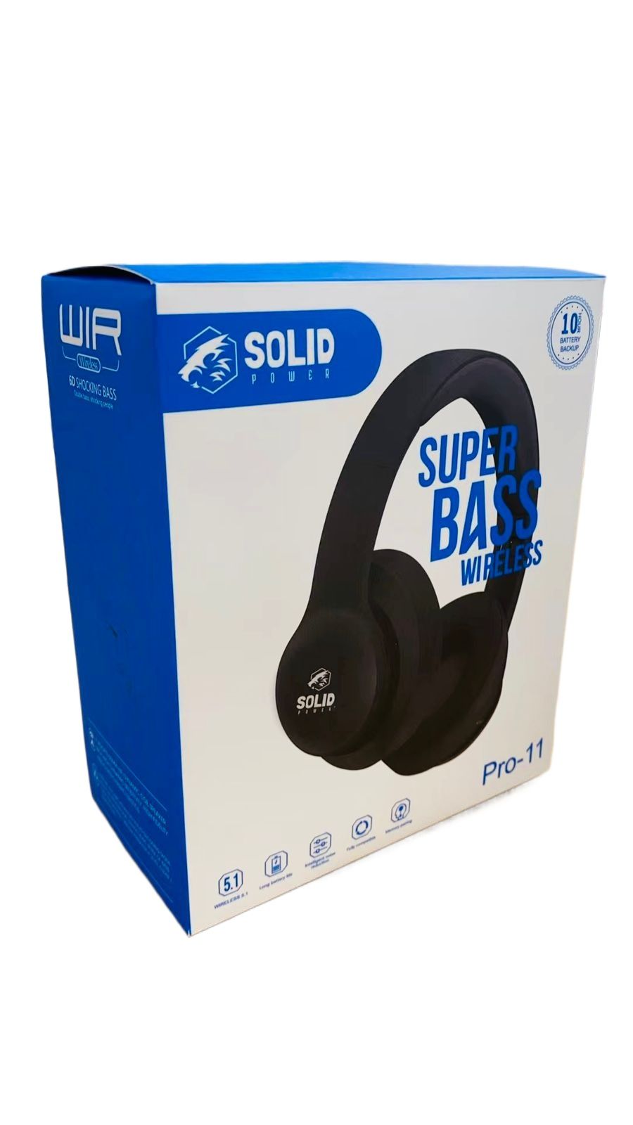 Solid Power Super Bass Wireless Headphone (Pro-11)