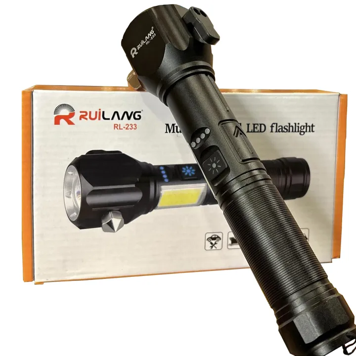 Ruilang RL-233 Rechargeable Multifunctional Led Torch Light