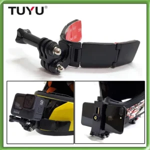 Tuyu Full Face Helmet Chin Mount Holder For Gopro Insta 360 & Dji cameras