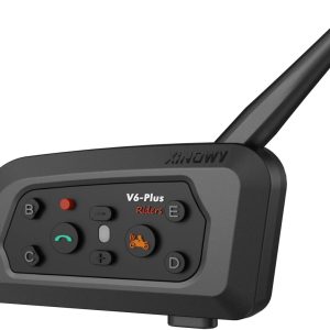 V6 Plus Motorcycle Helmet Bluetooth 1200m Intercom