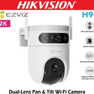 Ezviz H9C Dual Lens 3MP Wired/Wireless PTZ,Two Way Audio IP Outdoor CCTV Camera
